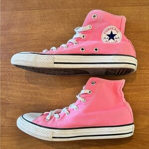 Converse Vibrant Pink Canvas High-Tops